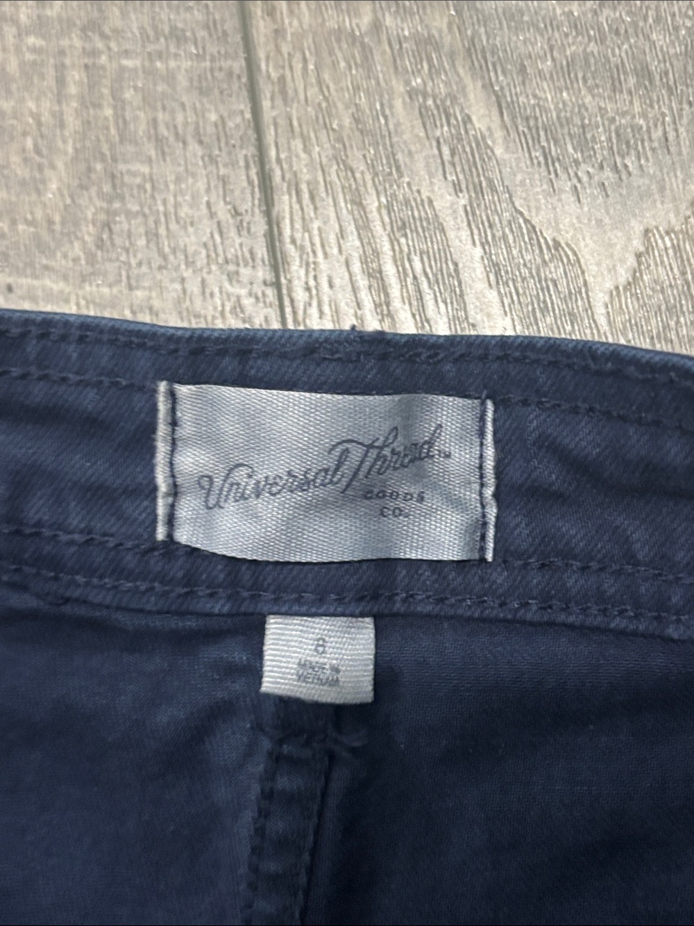 Womens Wide-Leg Navy jeans - Picture 4 of 6